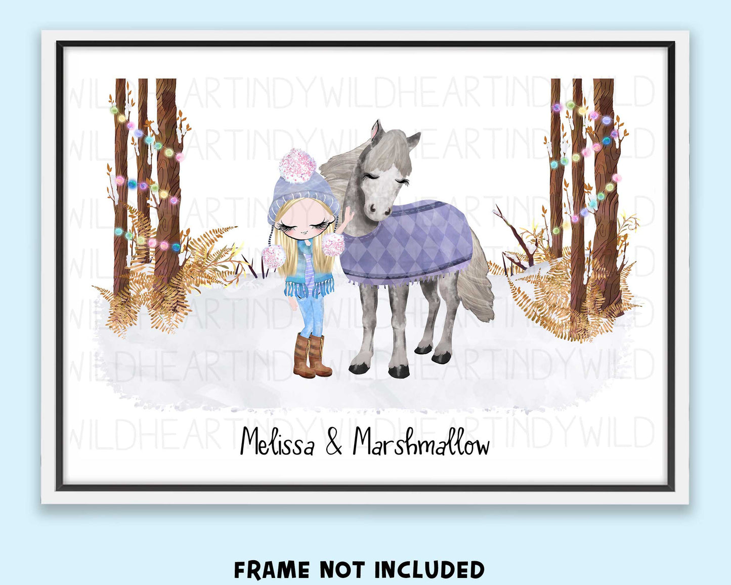 Personalised Horse Print Gift, Gift for Horse Lover, Christmas Gift for her, Horse Lover Gift, Horse Gift, Stocking Filler