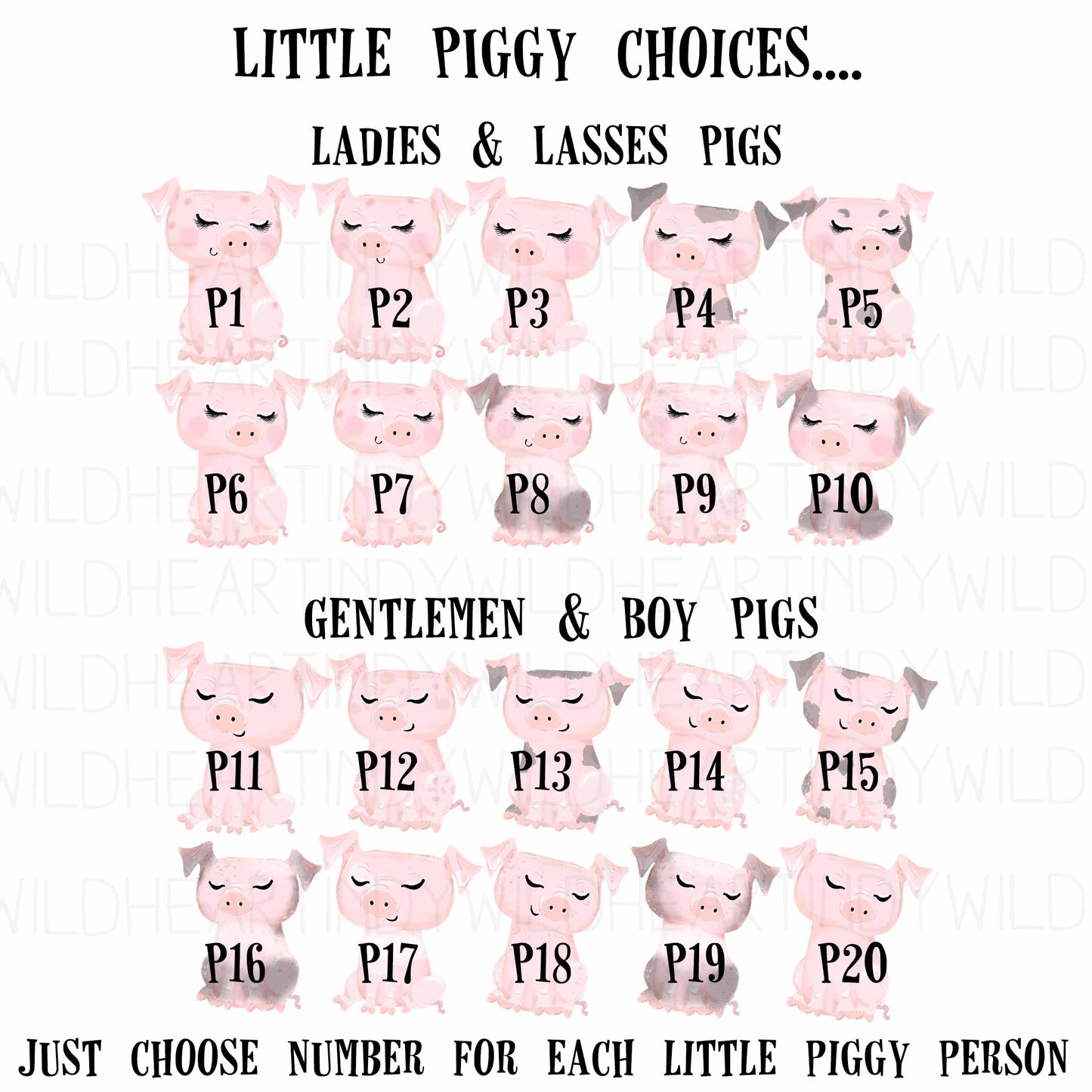 Personalised Pig Family Print, Pig Gift, Pig Lovers, Personalised Gift, Fun Personalised Gift, Pig Print, Pig Wall Art, Personalised Gift for Pig Lovers