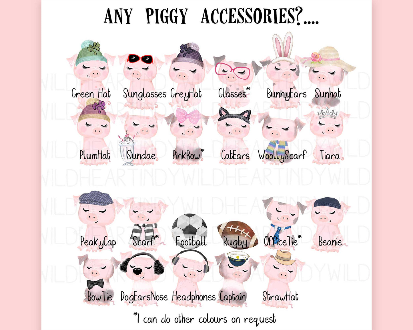 Personalised Pig Family Print, Pig Gift, Pig Lovers, Personalised Gift, Fun Personalised Gift, Pig Print, Pig Wall Art, Personalised Gift for Pig Lovers